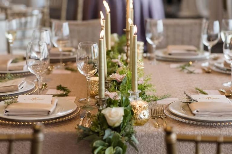 citrus club styled wedding shoot table setting