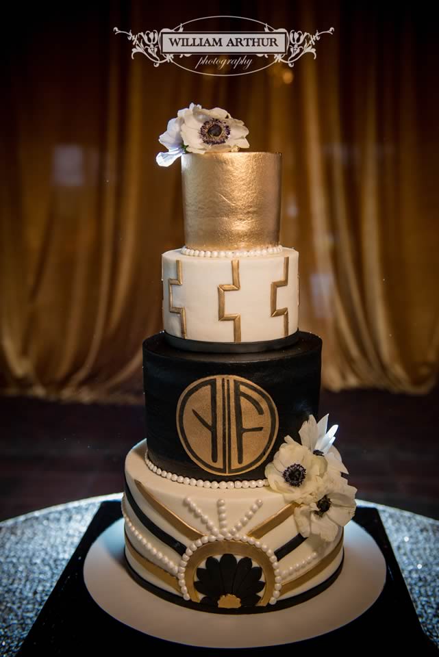 gatsby wedding cake