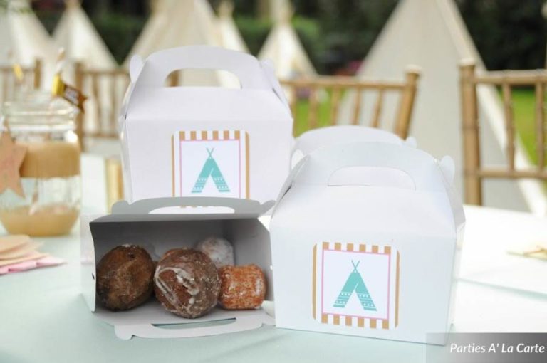 glamping soiree doughnut box