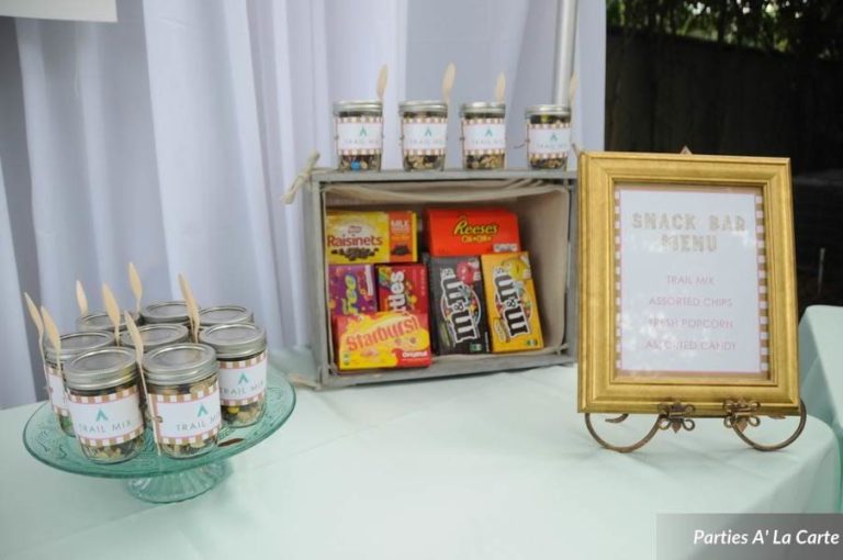 glamping soiree snack bar