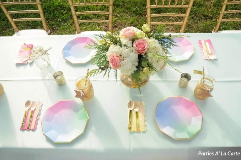 glamping soiree table decore