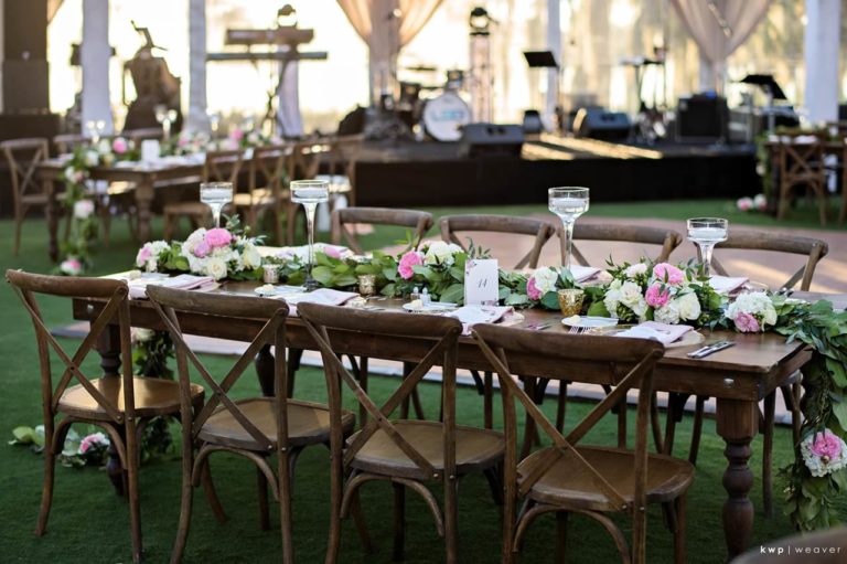 tented isleworth lakeside wedding french country chairs, table decor