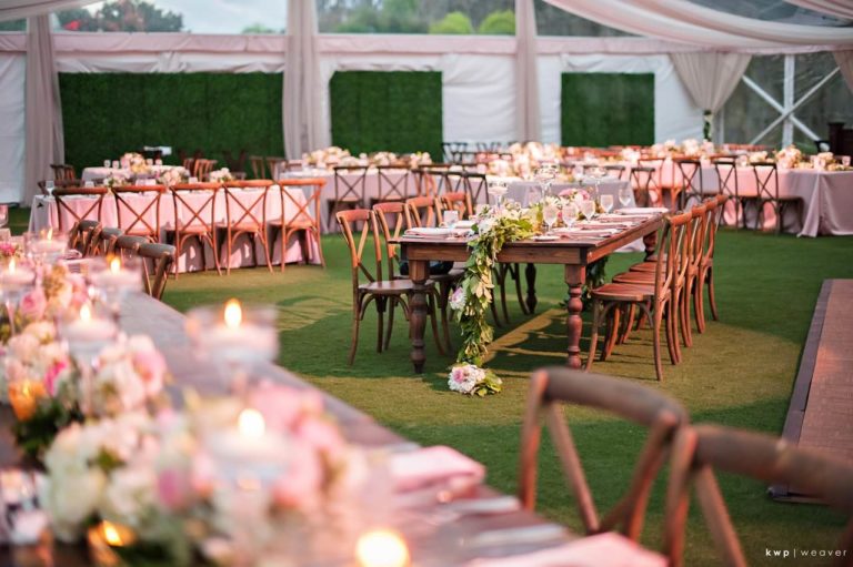 tented isleworth lakeside wedding reception decor