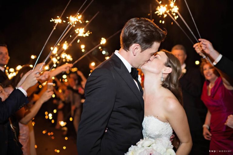 tented isleworth lakeside wedding sparkler exit