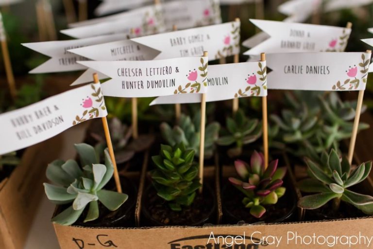 vibrant spring wedding favors