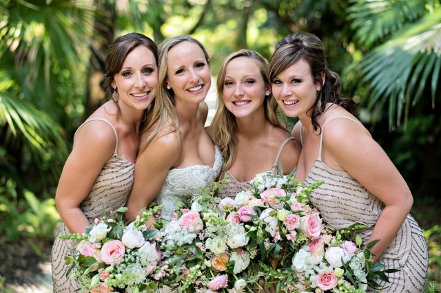 mckee bontanical garden wedding bridesmaids