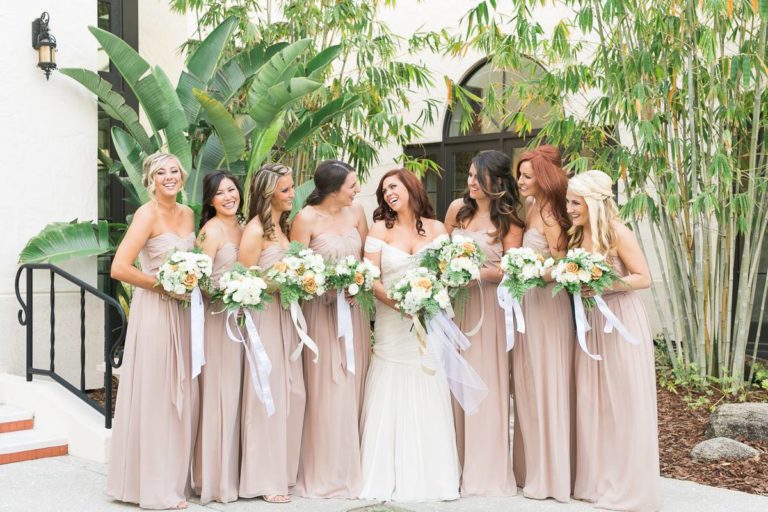 spring wedding bridesmaids