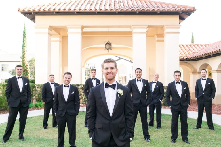 spring wedding groomsmen