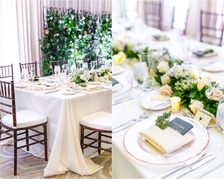 spring wedding table setting