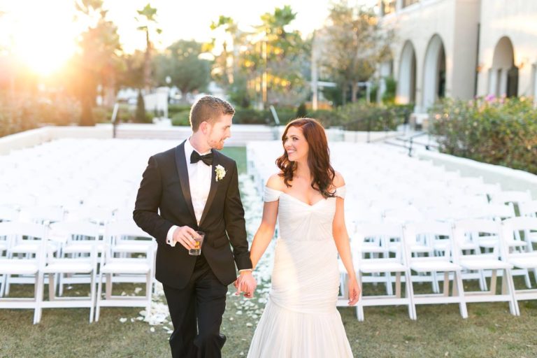 spring wedding white resin folding chairs