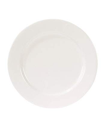 White Round Porcelain Charger - A Chair Affair Rentals
