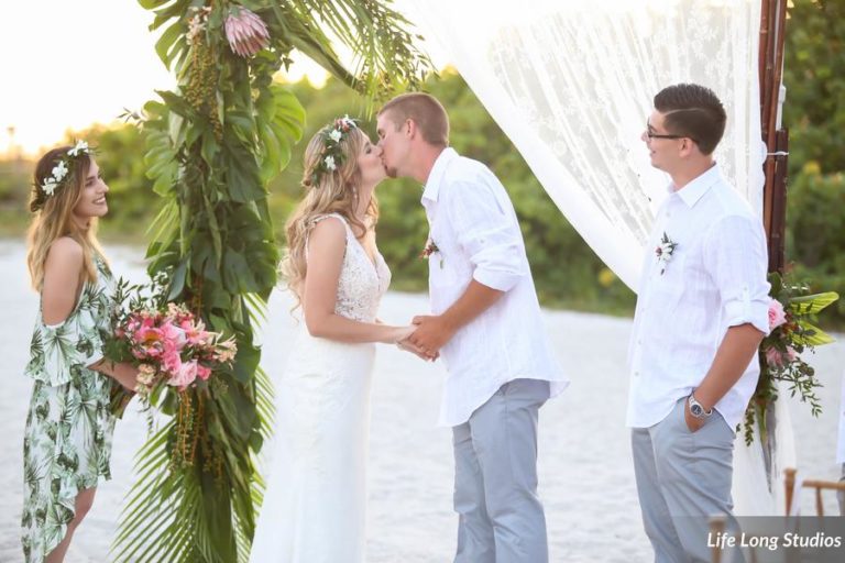 tropical boho wedding at postcard inn on st pete beach florida (87)