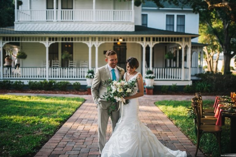 withers-maguire house bride and groom