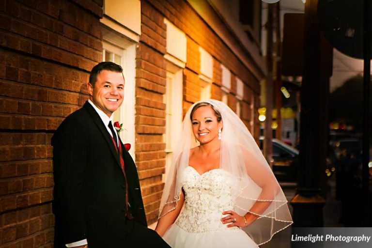 vivacious red and black mordern wedding bride and groom (2)