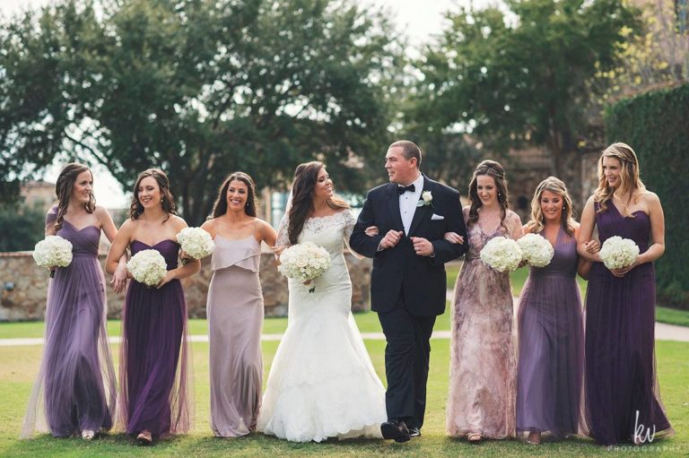 rustic romance at the lovely bella collina, bridal party