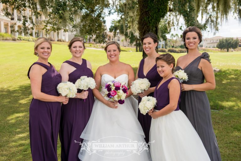 casey and tommy's purple and silver wedding, bridesmaids