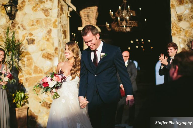 bride and groom ceremony exit