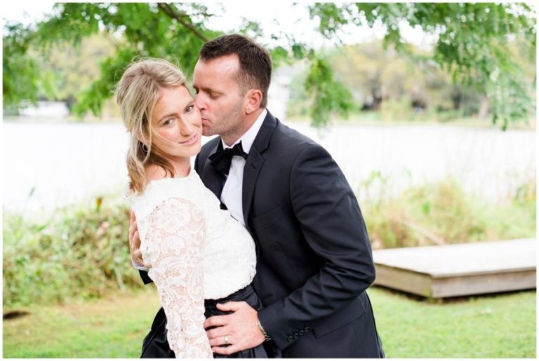 black and white capen house elopement