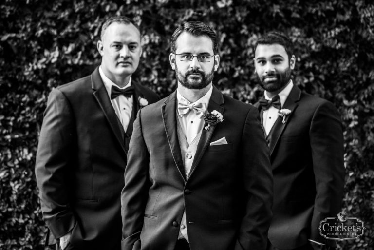 romantic ceviche orlando wedding, groomsmen