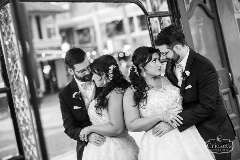 romantic ceviche orlando wedding, mirror image