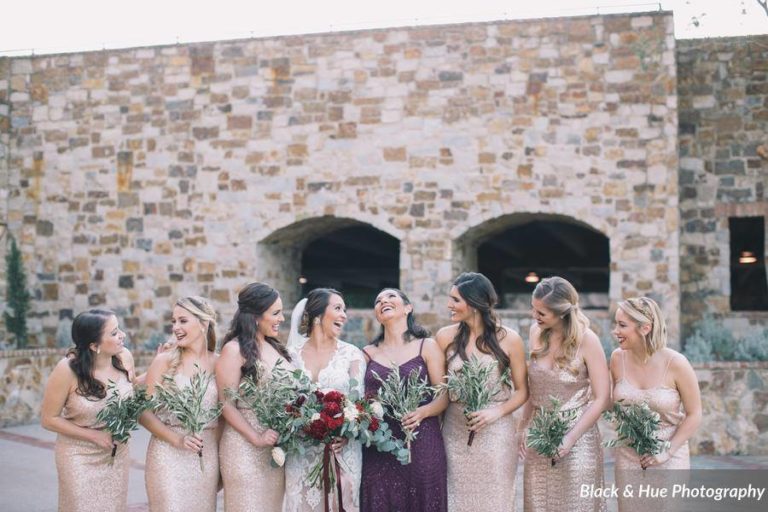 Bella Collina Bohemian Wedding Bridal Pary