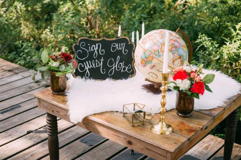 Bohemian Wedding GLobe Table