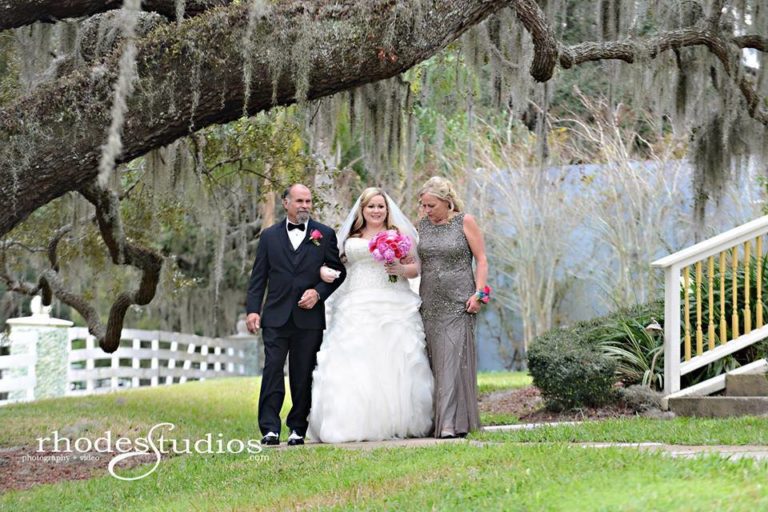 Highland Manor Wedding bride ceremony