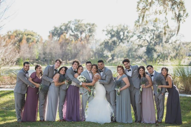 Outdoor Desert Wedding Party