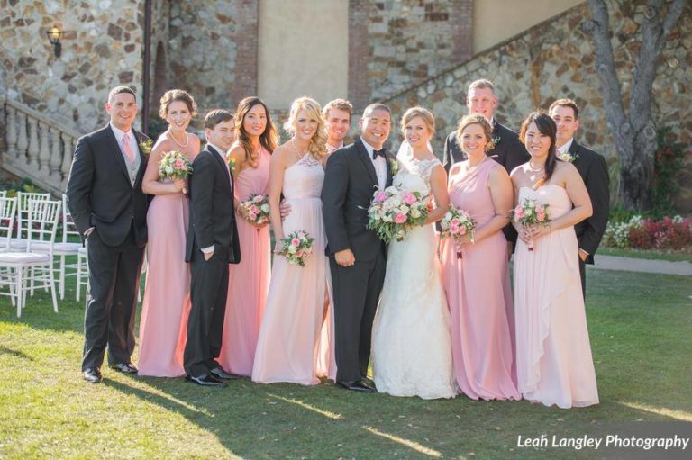 Pink Bella Collina Wedding Party