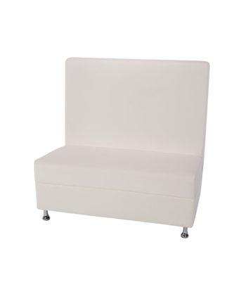 4ft White Mod Furniture High Back - A Chair Affair Rentals