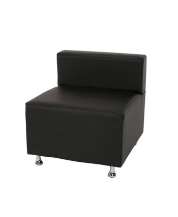 Black Low Back Mod Furniture Collection Armless Chair