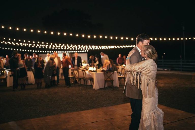 Country wedding reception dance