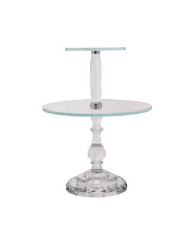 Crystal Double Dessert Stand – A Chair Affair Rentals