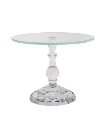 Crystal Single Dessert Stand - A Chair Affair Rentals