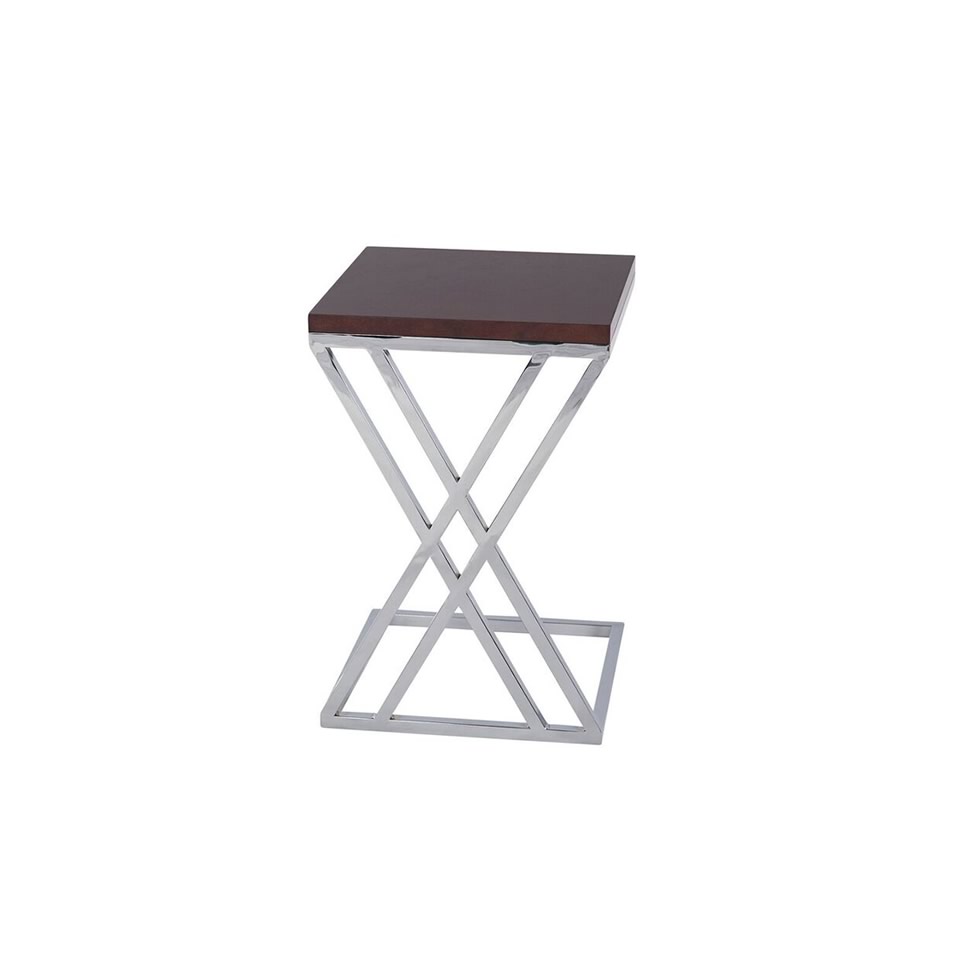 Espresso Mabel End Table - A Chair Affair Rentals