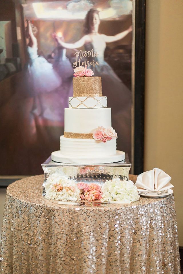 Gold Grand Bohemian Wedding cake