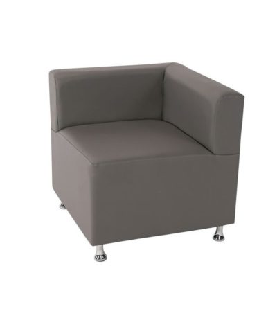 Gray Low Back Mod Furniture Collection Corner Chair