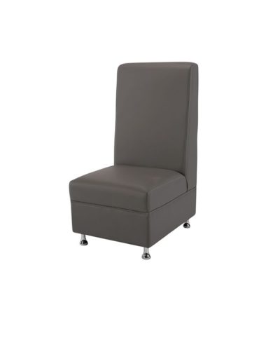 Gray Mod High Back Armless Chair