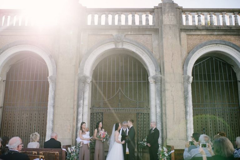 Lake Mirror Wedding ceremony