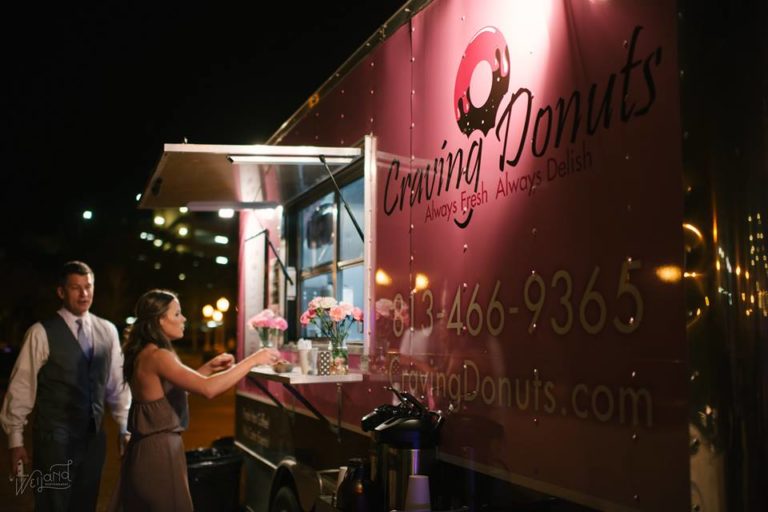 Lake Mirror Wedding doughnut truck