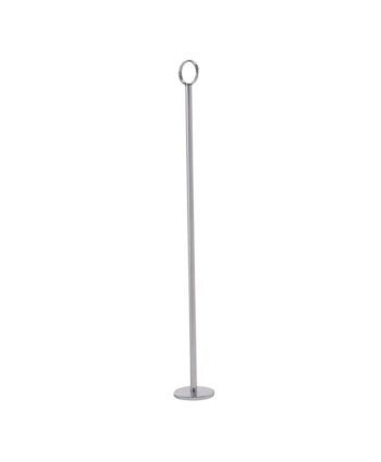 Silver Stanchion Table Number - A Chair Affair Rentals
