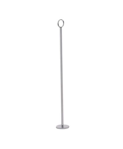 Silver Stanchion Table Number – A Chair Affair Rentals