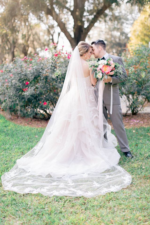 Spring Wedding Inspiration Couple Gown