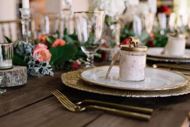 Sydonie Mansion Boho Styled Shoot gold octo charger