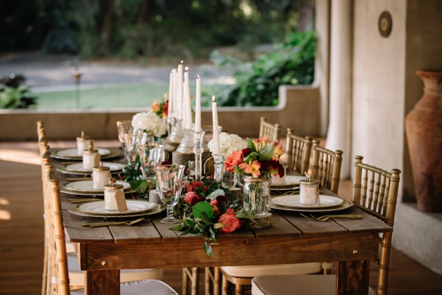 Sydonie Mansion Boho Styled Shoot reception decor