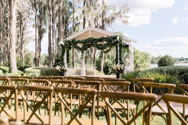 Cypress Grove Estate House Kelly and Ben, ceremony decor