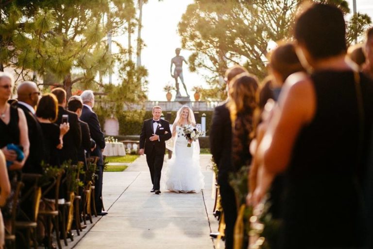 Ringling Museum Wedding ceremon bride