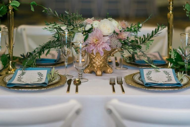 Westgate Resorts wedding brushed gold flatware