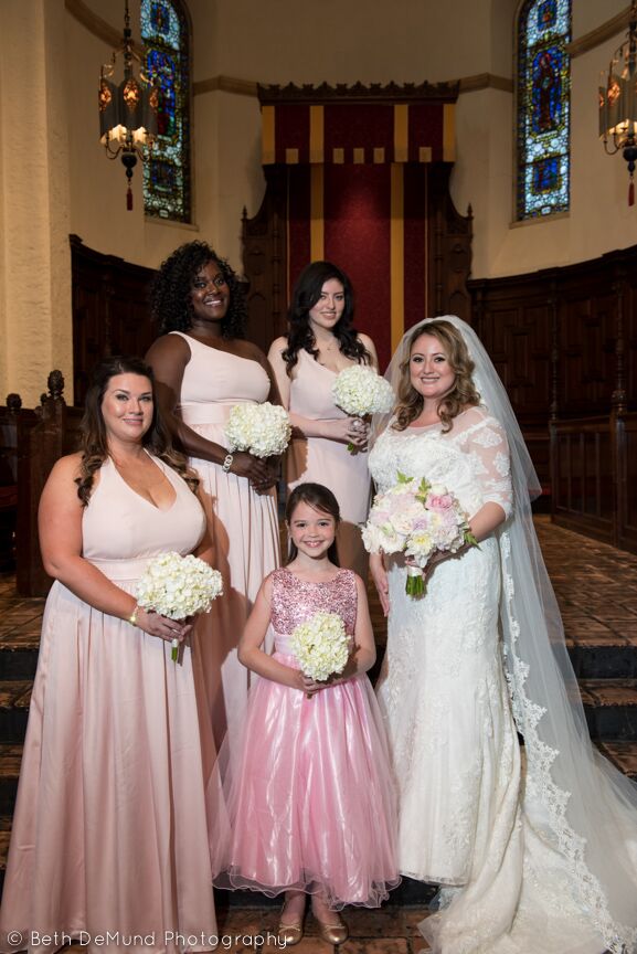 Ballroom at Church Street Wedding bridal party