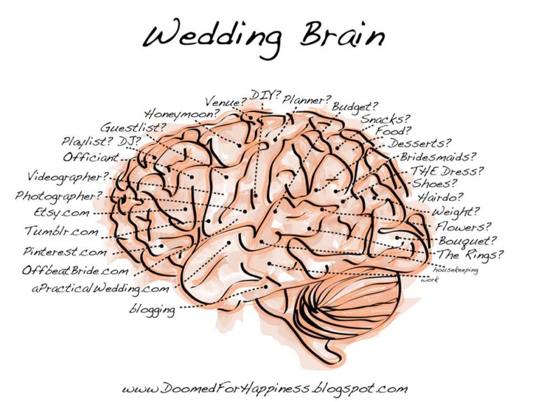 Day-of wedding planner wedding brain